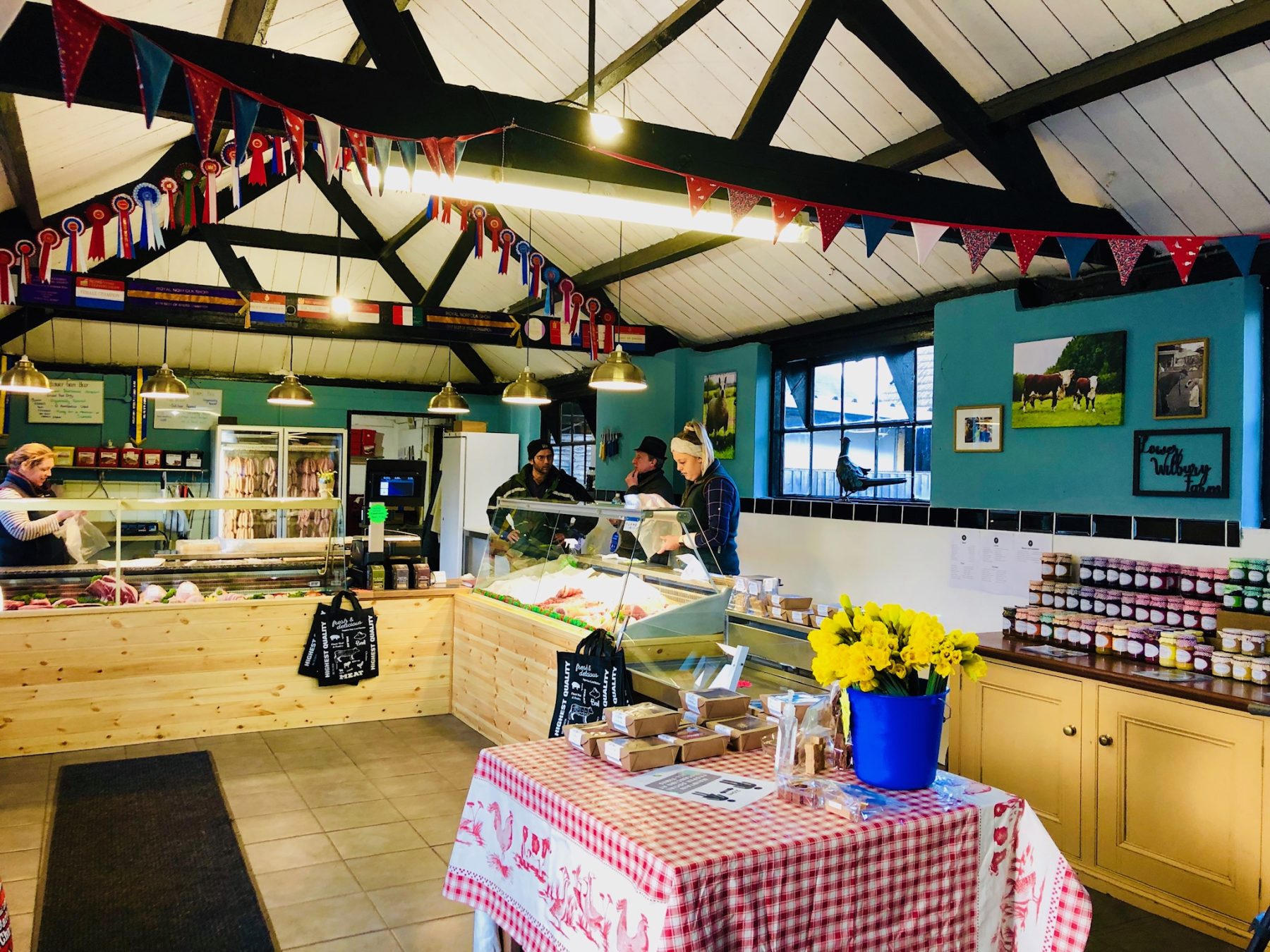inside the farm shop