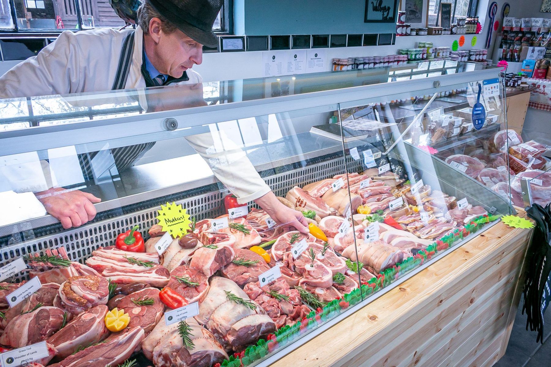 range of fresh meats